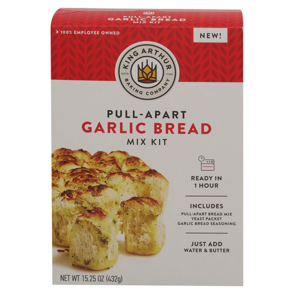 King Arthur Pull-Apart Garlic Bread Mix Kit
