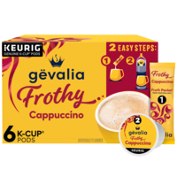 Gevalia Frothy Cappuccino Flavored Espresso Style K-Cup Coffee Pods