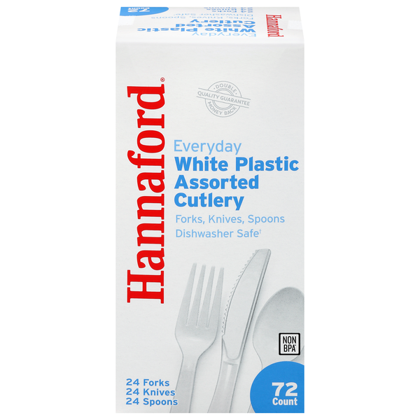 Hannaford Spoons Forks Knives Everyday Plastic Cutlery