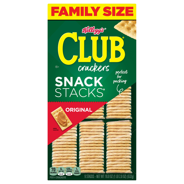 Club Original Crackers Snack Stacks Family Size