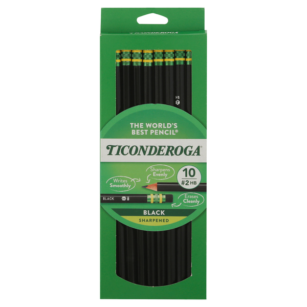 Ticonderoga No. 2 HB Sharpened Pencils