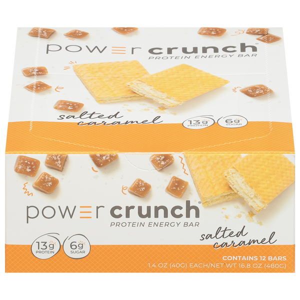 Power Crunch Salted Caramel 13g Protein Energy Bars - 12 ct