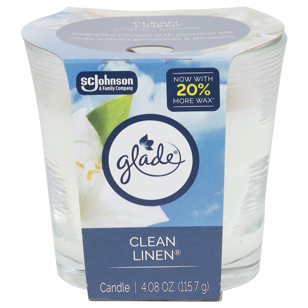 Glade Clean Linen Candle