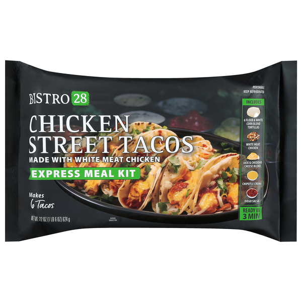Bistro 28 Chicken Street Tacos Express Meal Kit