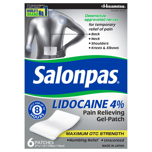 Salonpas Maximum Strength Pain Relieving Gel-Patch