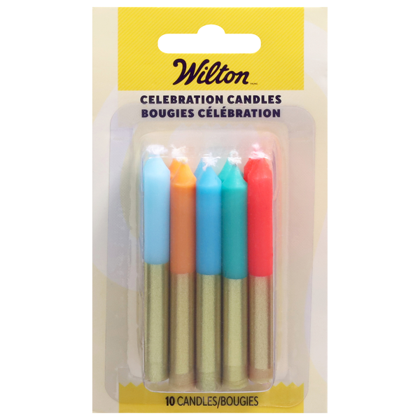 Wilton Gold Dipped Birthday Candles