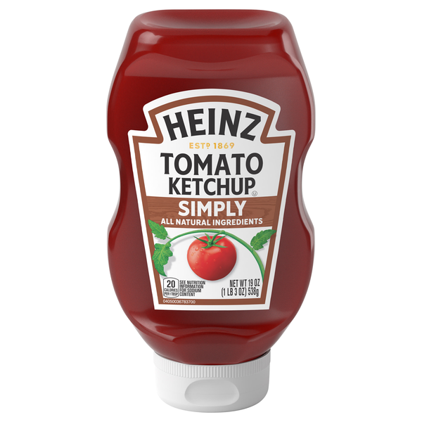 Heinz Simply Tomato No Artificial Sweeteners Ketchup