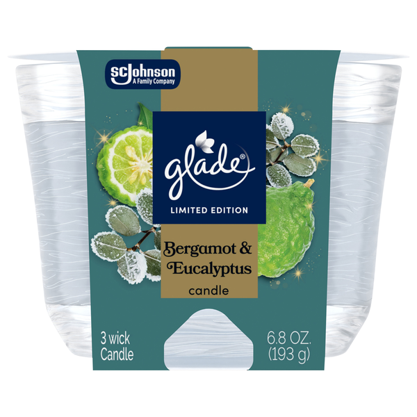 Glade Bergamot & Eucalyptus 3-Wick Candle
