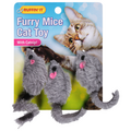 Ruffin' It Furry Mice Cat Toy with Catnip