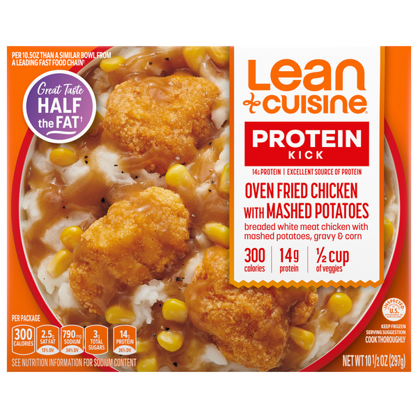 Save on Lean Cuisine Protein Kick Oven Fried Chicken with Mashed