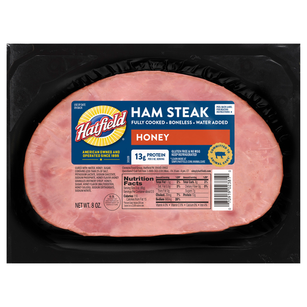 Hatfield Fully Cooked Boneless Honey Ham Steak