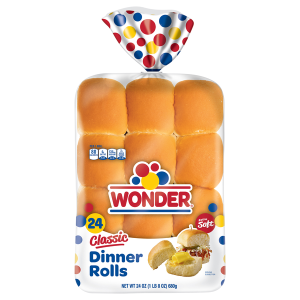 Wonder Extra Soft Dinner Rolls - 24 ct