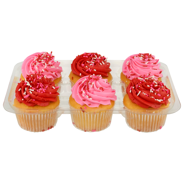 Giant Bakery Valentine's Day Vanilla Cupcakes