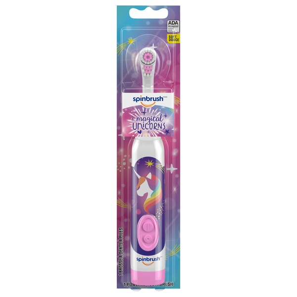 Spinbrush Kid's Magical Unicorns Soft Powered Toothbrush