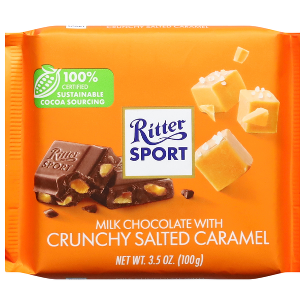 Save on Ritter Sport Milk Chocolate Candy Bar with Crunchy