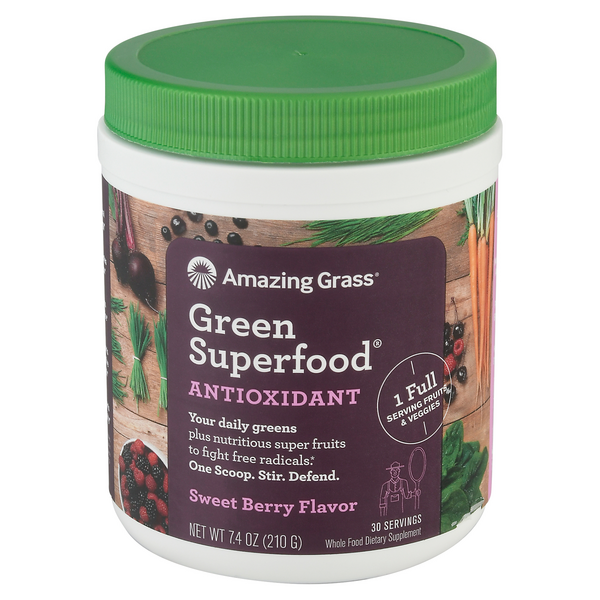 Save on Amazing Grass Green Superfood Antioxidant Sweet Berry Order