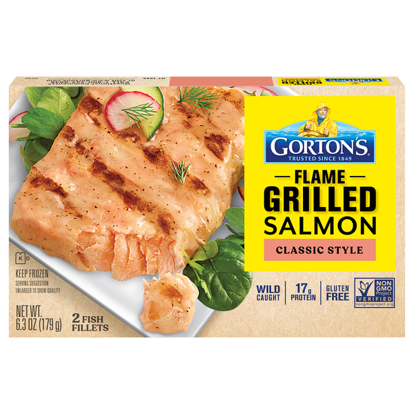 Gorton's Wild Caught Classic Flame Grilled Salmon Fillets - 2 ct Frozen