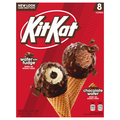 KIT KAT Fudge & Chocolate Wafer Variety Pack Ice Cream Cones - 8 ct