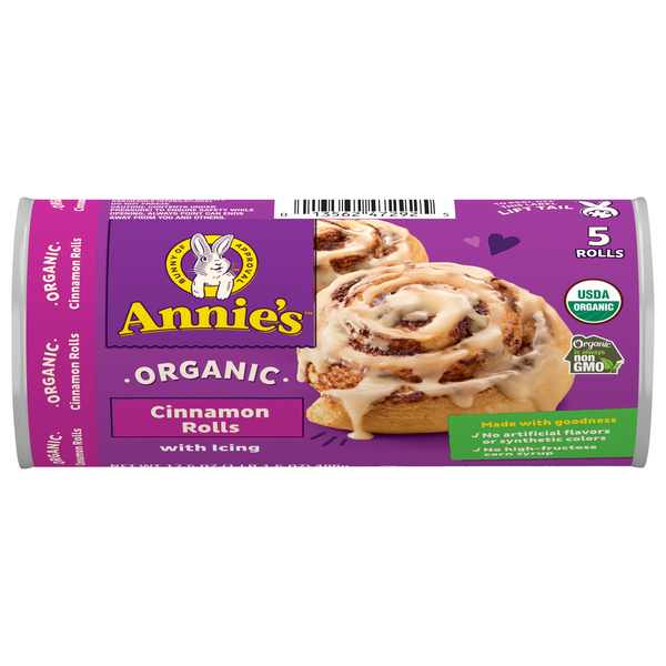 Annie's Organic Cinnamon Rolls with Icing - 5 ct