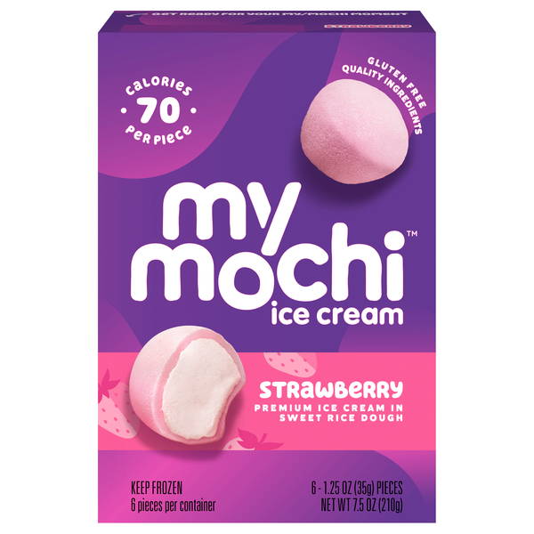 My Mochi Strawberry Ice Cream - 6 ct