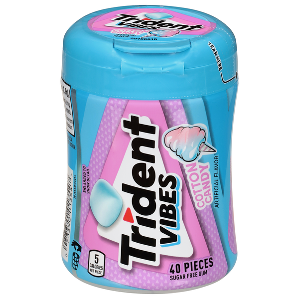 Trident Vibes Sugar Free Cotton Candy Gum