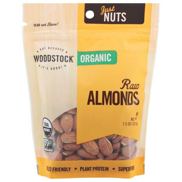 Woodstock Just Nuts Almonds Raw Organic