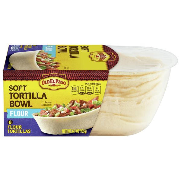 Save on Old El Paso Soft Tortillas Bowls Flour 8 ct Order Online