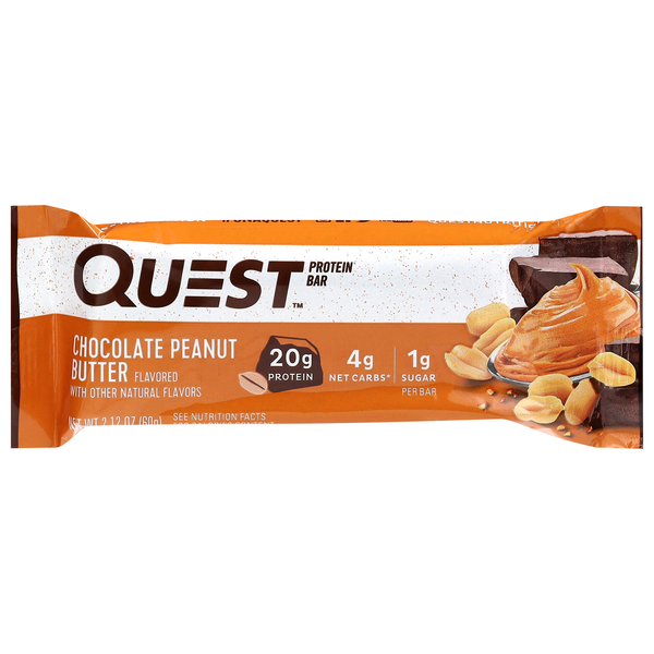 Quest Keto Friendly Chocolate Peanut Butter 20g Protein Bar