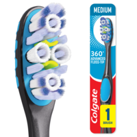 Colgate 360 Advanced Floss-Tip Toothbrush Medium