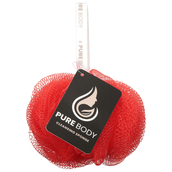 Pure Body Cleansing Sponge Red