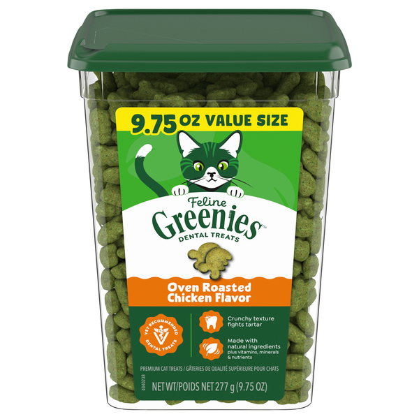 Feline GREENIES Oven Roasted Chicken Flavor Dental Cat Treats