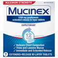 Mucinex Expectorant Chest Congestion 12 Hour Maximum Strength Tablets