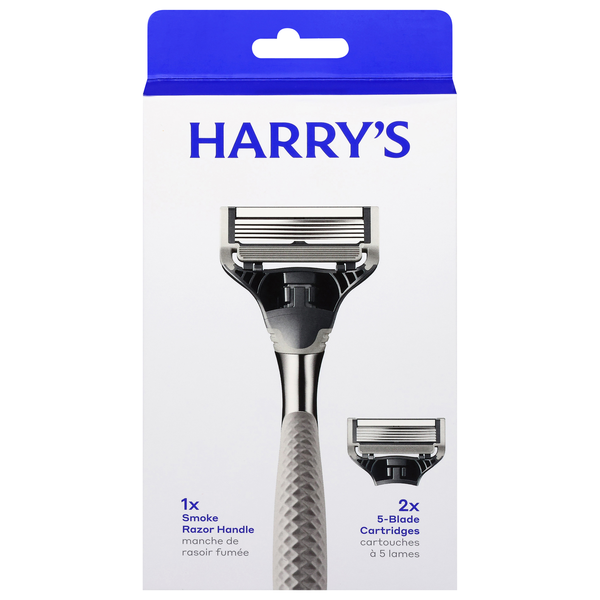 Harry's Chrome Edition Razor Handle + 5-Blade Cartridges