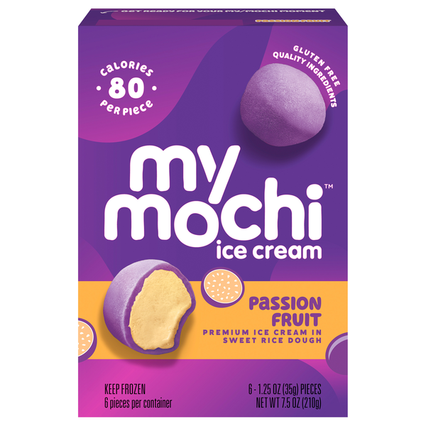 My Mochi Passion Fruit Ice Cream - 6 ct