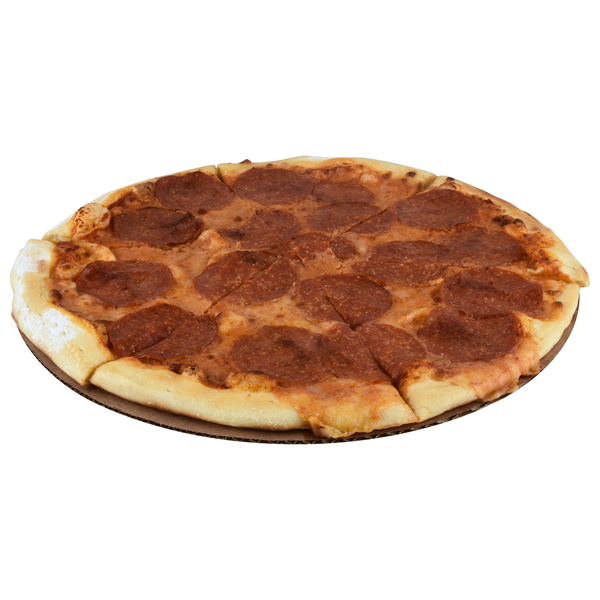 Hannaford Deli Whole Homestyle Pepperoni Pizza 16 Inch
