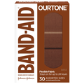 Band-Aid Bandages Ourtone Flexible Fabric Assorted Sizes BR55