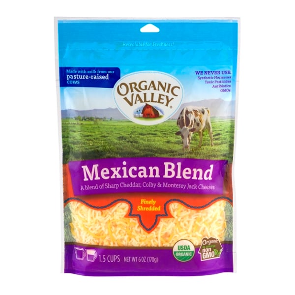 Save on Organic Valley Cheese Mexican Blend Finely Shredded Order