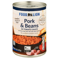 Food Lion Pork & Beans in Tomato Sauce