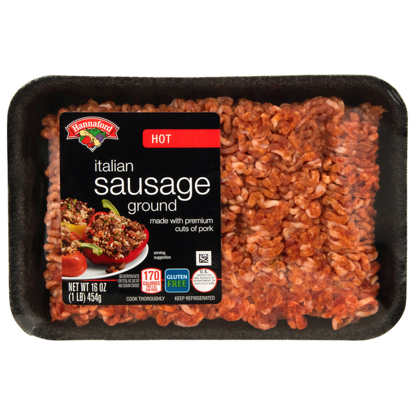 Hannaford Hot Italian Ground Sausage Fresh