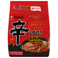 Nongshim Gourmet Spicy Shin Noodles Soup Family Pack - 4 ct