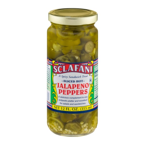Sclafani Sliced Hot Jalapeno Peppers