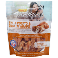 Ruffin' It Healthfuls Wholesome Sweet Potato/Chicken Wraps Dog Treats