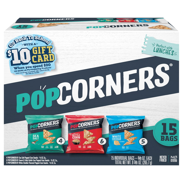 PopCorners Variety Pack Snack Bags - 15 ct