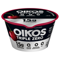 Oikos Triple Zero Non Fat Cherry 15g Protein Blended Greek Yogurt Cup