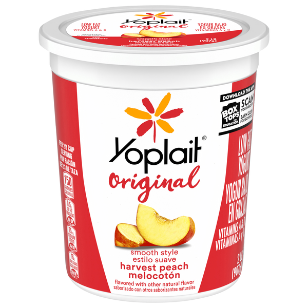 Yoplait Original Low Fat Harvest Peach Yogurt