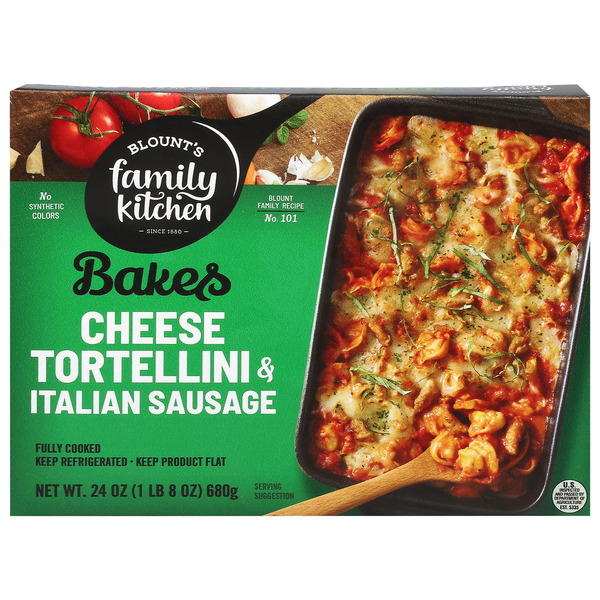 Blount's Family Kitchen Bakes Cheese Tortellini & Italian Sausage
