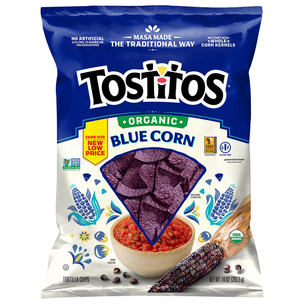 Tostitos Organic Gluten Free Blue Corn Tortilla Chips