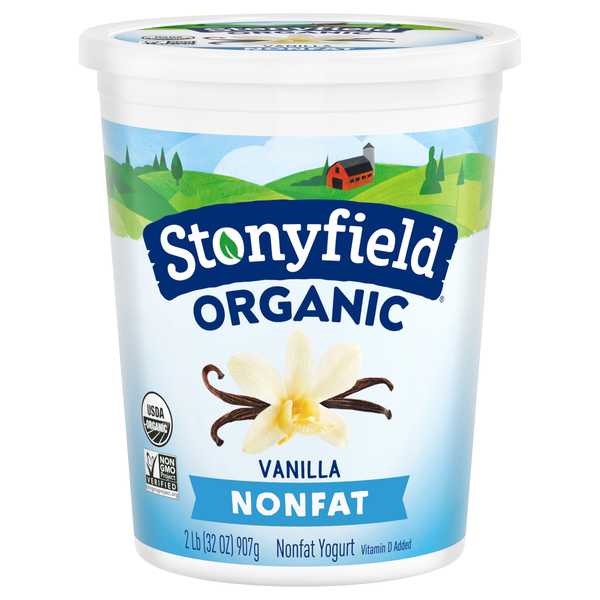 Stonyfield Organic Non Fat Vanilla Yogurt