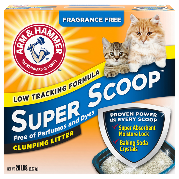 Arm & Hammer Super Scoop Clumping Fragrance Free Cat Litter