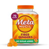 MetaMucil No Sugar Added Orange Flavored Fiber Gummies